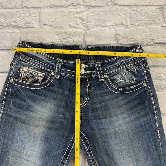 Vigoss The Chelsea Capri jeans. Size 5-6   Sequins & sparkle studs with stretch - Picture 10 of 12